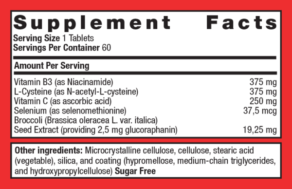 Metagenics GlutaClear | Powerful Glutathione, Antioxidant and Detox Support – 60 Tablets - Image 2
