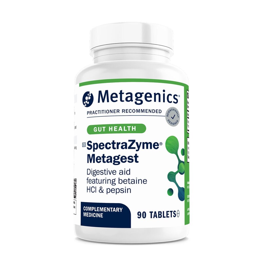 Metagenics SpectraZyme Metagest | Digestive Enzyme Support for Protein and Fat Digestion – 90 Tablets, metagenics south africa