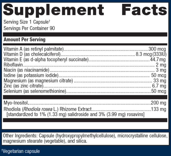 Metagenics Thyrosol | Comprehensive Thyroid Support for Metabolism and Energy – 90 Capsules - Image 2
